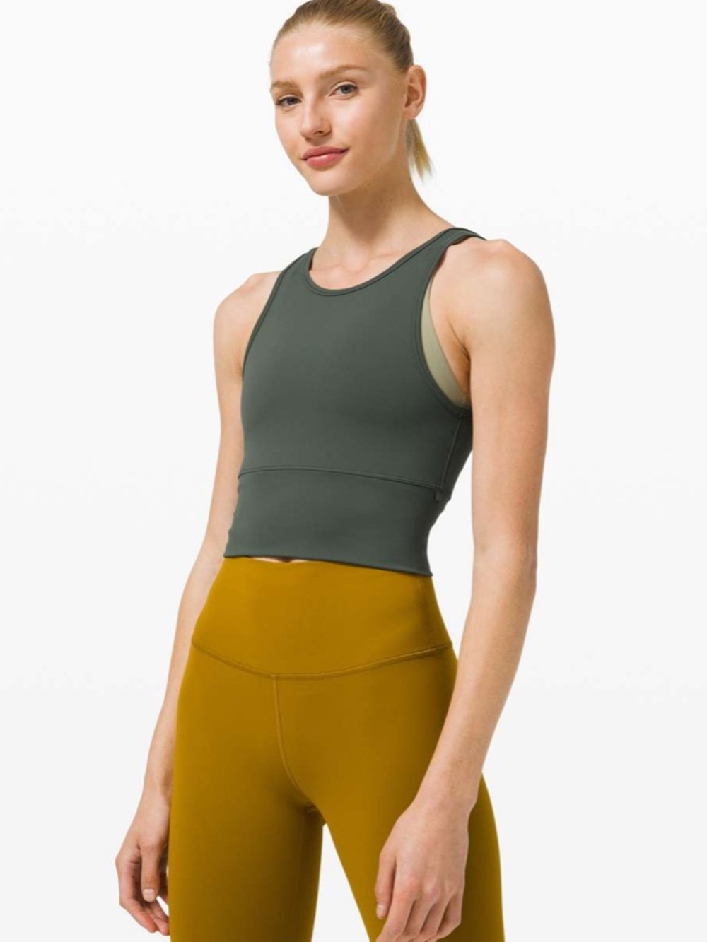 Lululemon Power Pivot Tank *Everlux
Smoked Spruce New w/o tags Size 10